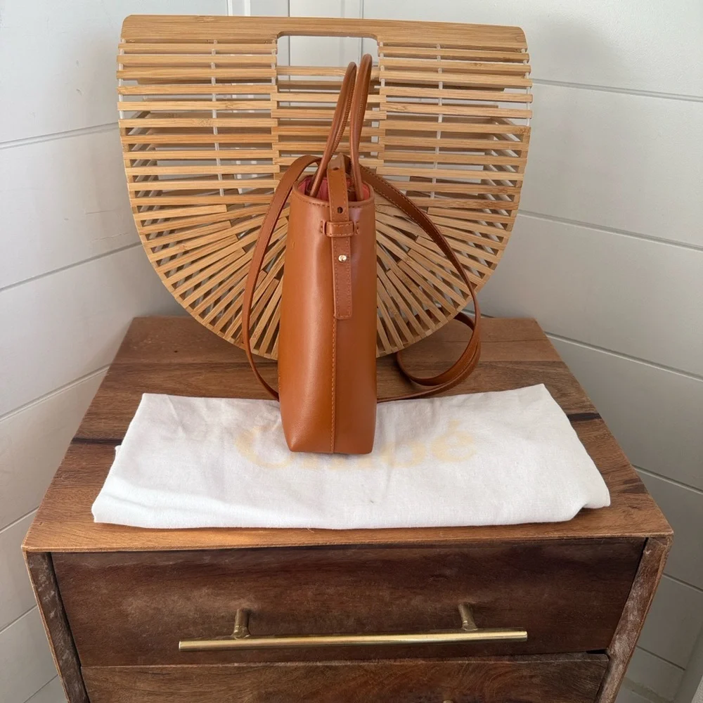 Chloe micro sense bag in caramel - Picture 9 of 16